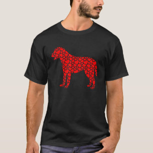 T-shirt Labrador Chien Cute Silhouette Coeur Valentine