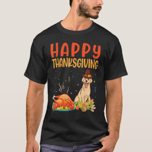 T-shirt Labrador Chien Look Turquie Viande Bon thanksgivin