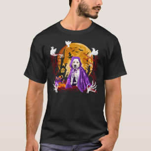 T-shirt Labrador Chien portant le manteau d'Halloween Citr