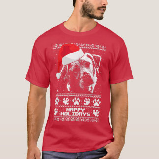 T-shirt Labrador Cute Joyeuses Fêtes Noël