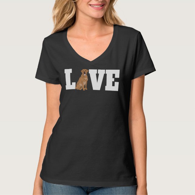 T-shirt Labrador Dog Love 245 (Devant)