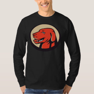 T-shirt Labrador Golden Retriever Chien Head