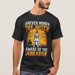 T-shirt Labrador Halloween Attention au Chien