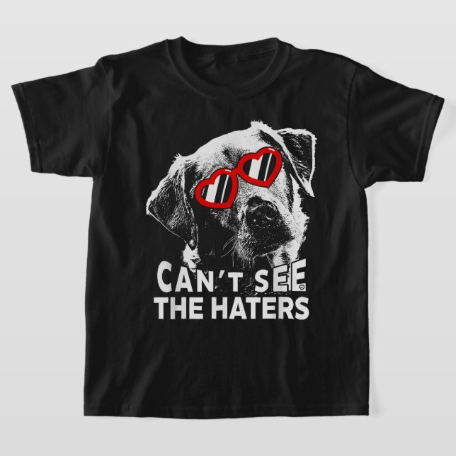 T-shirt Labrador Ne Peut Voir Les Haters Drôle Amateurs De (Poser)