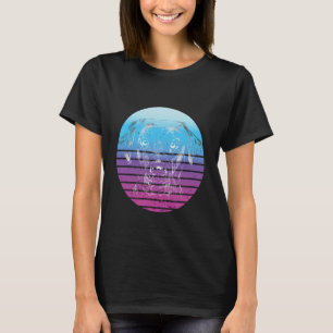 T-shirt Labrador Retriever Art Rétro Dégradé Chéri