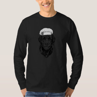 T-shirt Labrador Retriever Black Lab Dog Cook Chef  Cookin
