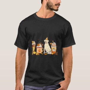 T-shirt Labrador Retriever Café Citrouille épice automne M