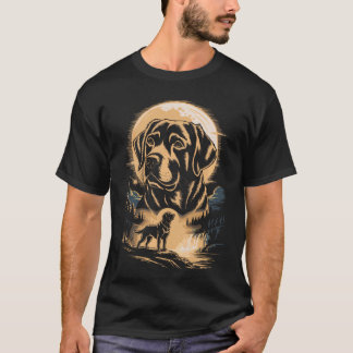 T-shirt Labrador Retriever Cascade au Clair de Lune