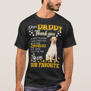 T-shirt Labrador Retriever Cher Papa Merci D'être