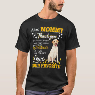 T-shirt Labrador Retriever Chère Maman Merci D'être 