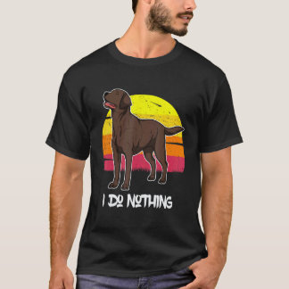 T-shirt Labrador Retriever Chien Coucher de soleil 37