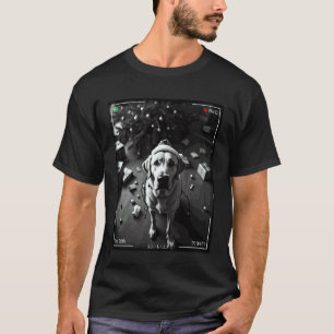 T-shirt Labrador Retriever de Noël pris en caméra
