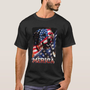 T-shirt Labrador Retriever drapeau américain Chiens patrio