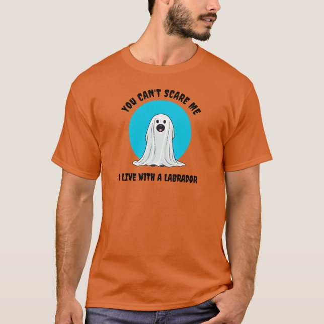 T-shirt Labrador Retriever Funny Halloween (Devant)