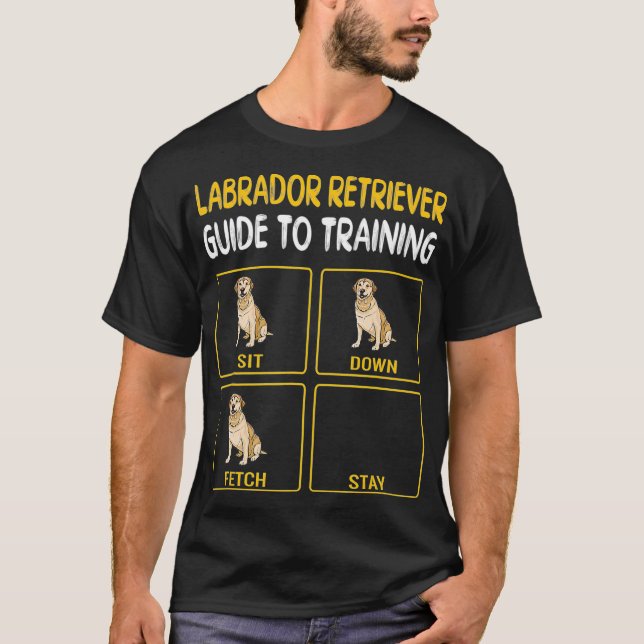 T-shirt Labrador Retriever Guide Pour L'Entraînement Du Ch (Devant)