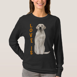 T-shirt Labrador Retriever Hommes Enfants White Lab Chien