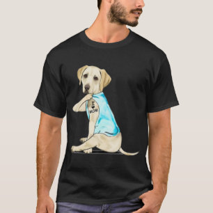 T-shirt Labrador Retriever J'aime Maman Tatouée Maman Chie
