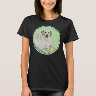 T-shirt Labrador Retriever Jaune Avec Des Boules De Tennis
