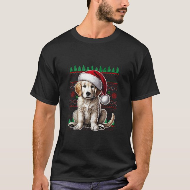 T-shirt Labrador Retriever Noël laide Sweater Drôle Do (Devant)