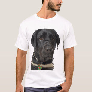 T-shirt Labrador Retriever noir