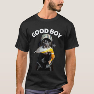T-shirt Labrador Retriever Noir Chien de Chasse de Canard