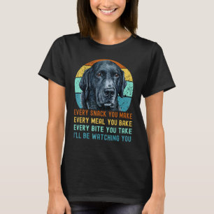 T-shirt Labrador Retriever noir drôle Chien Chaque collati