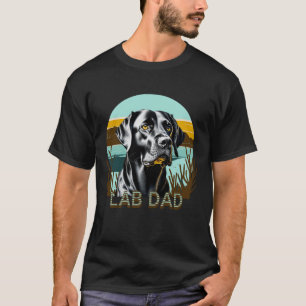 T-shirt Labrador Retriever Noir   Papa Lab