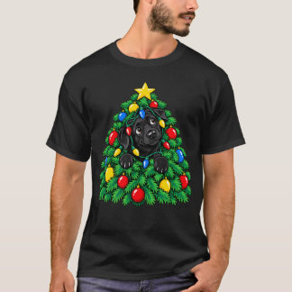 T-shirt Labrador Retriever noir qui regarde l'arbre de Noë