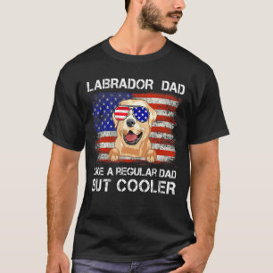 T-shirt Labrador Retriever Papa Comme Un Père Régulier Mai