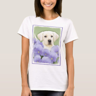 T-shirt Labrador Retriever Puppy Painting Original Chien A