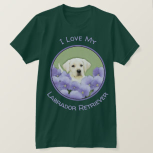 T-shirt Labrador Retriever Puppy Painting Original Chien A