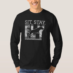 T-shirt Labrador Retriever Sit Dock Plongée chien éleveur