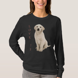 T-shirt Labrador Retriever White Lab Chien Maman