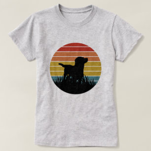 T-shirt Labrador Retro Sunset