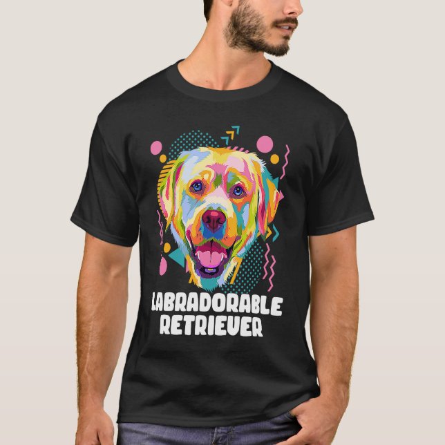 T-shirt Labradorable Retriever Animal Pun  Animal Meme Hum (Devant)