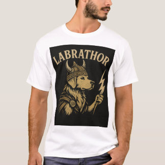 T-shirt "LABRATHOR" Labrador Norse Warrior
