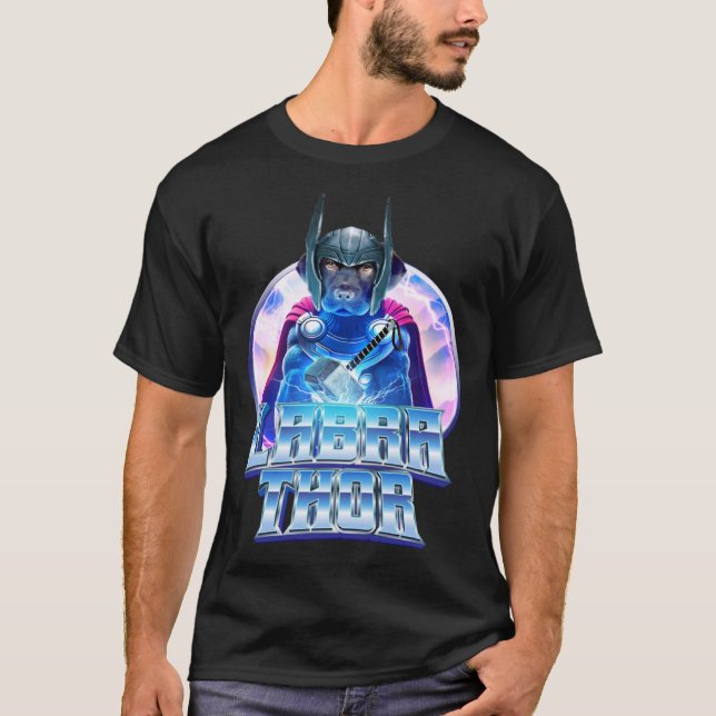T-shirt Labrathor   & Sweet Chocolate Brown Labrador (Devant)