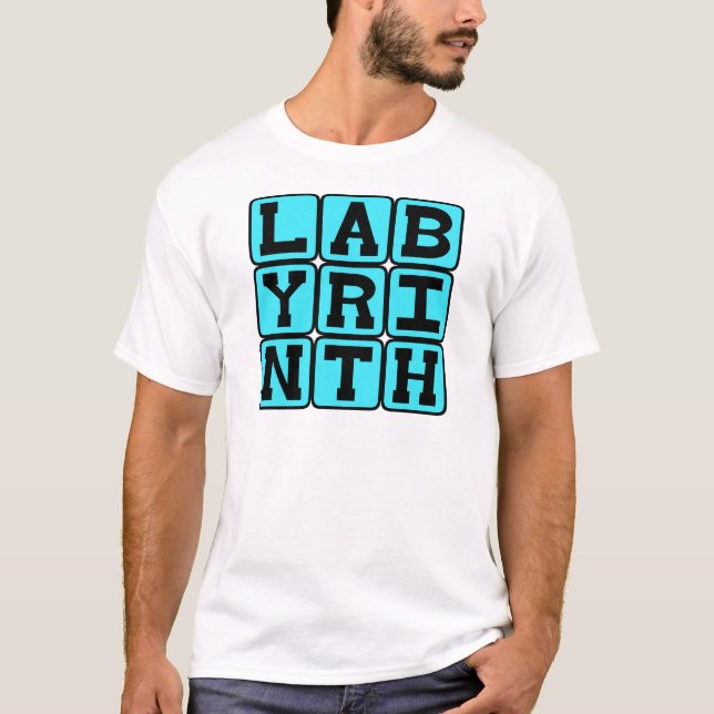 T-shirt Labyrinthe, Labyrinthe complexe (Devant)