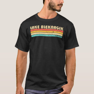 T-shirt Lac Aleknagik Alaska Pêche Drôle Camping Été