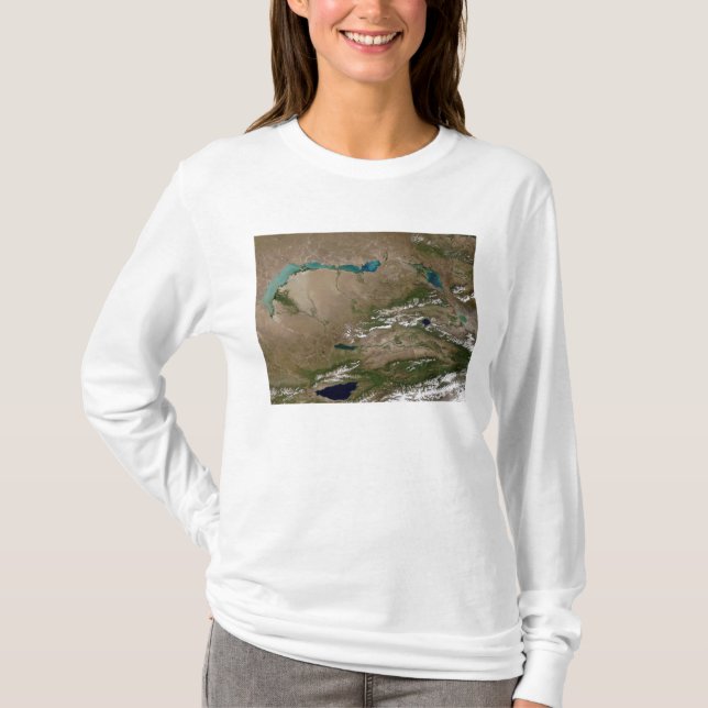 T-shirt Lac Balkhash dans l'est du Kazakhstan (Devant)