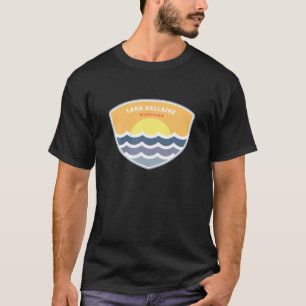 T-shirt Lac Bellaire Michigan MI Sunset Vacances Souvenir
