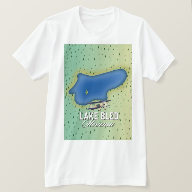 T-shirt Lac Bled Slovénie (Design devant)