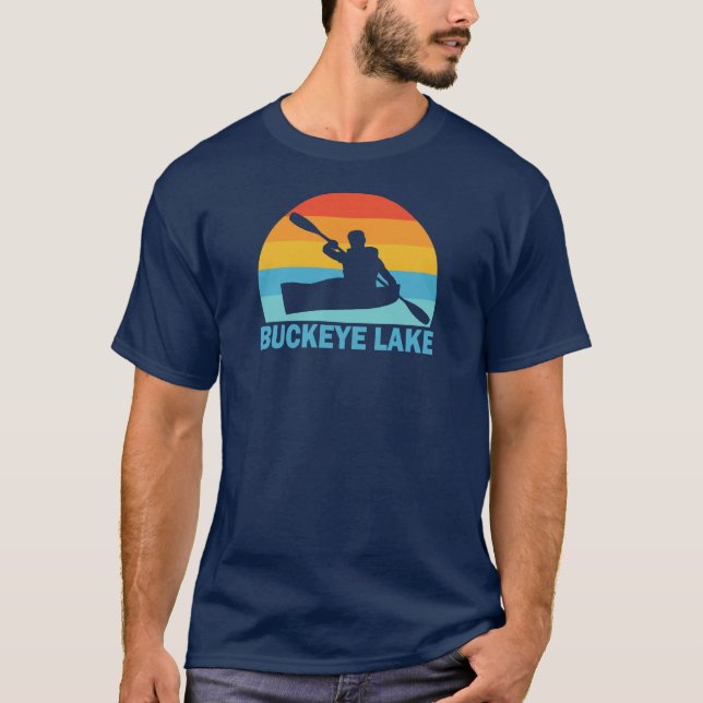 T-shirt Lac Buckeye Ohio Kayak (Devant)
