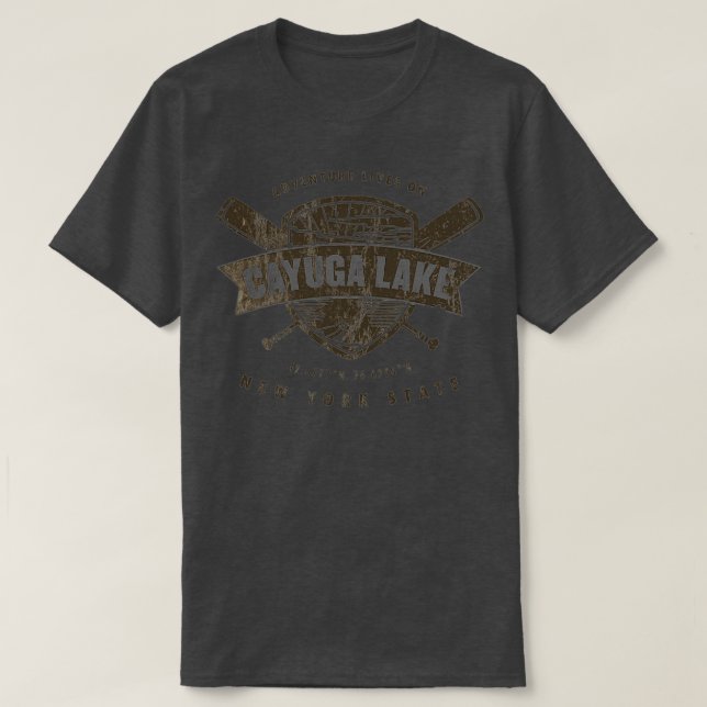 T-shirt Lac Cayuga Lac Lake Lac New York Cadeau (Design devant)