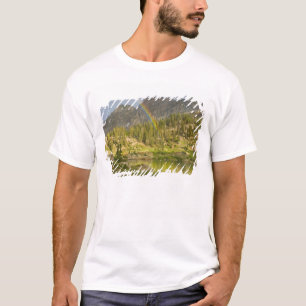 T-shirt Lac Cecret avec arc-en-ciel sur le château de Dev