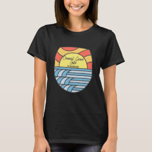 T-shirt Lac Council Grove Kansas KS Coucher de soleil Leve