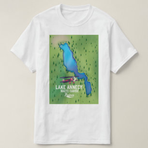 T-shirt Lac d'Annecy, Haute-Savoie, france