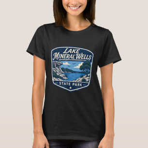 T-shirt Lac de Mineral Wells parc d'état extérieur nature