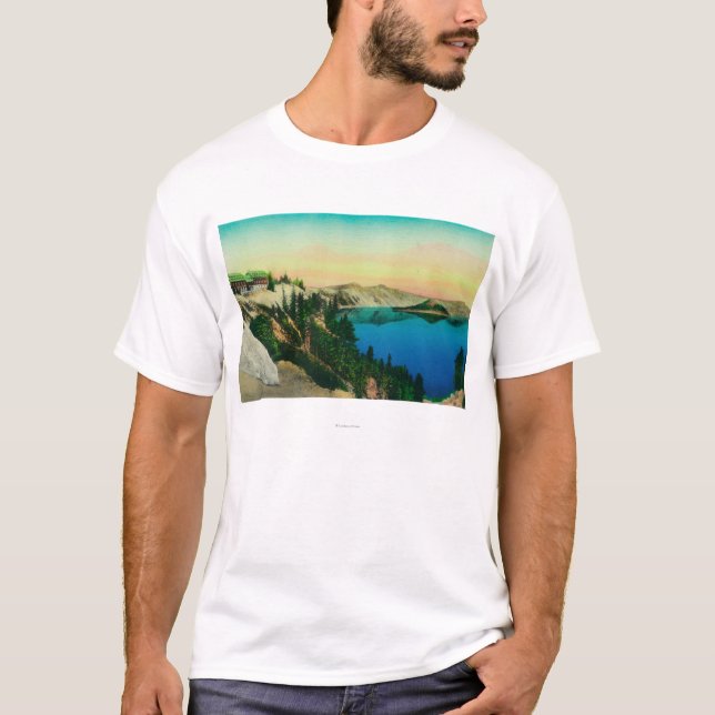 T-shirt Lac de négligence lodge de lac crater (Devant)