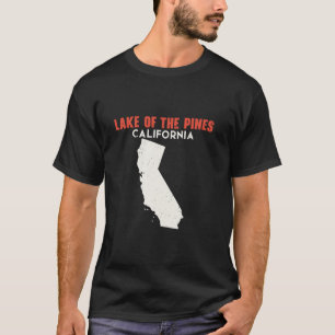 T-shirt Lac des Pins Californie USA State America Tra